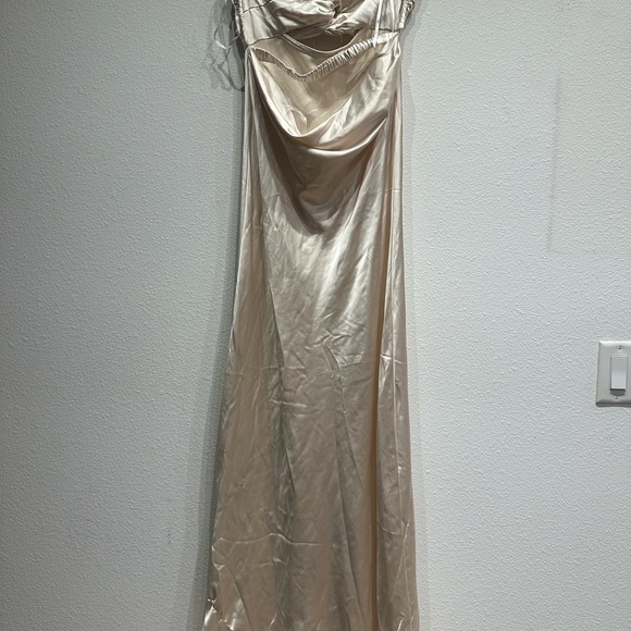 Princess Polly Faviola Strapless Maxi Dress Champagne size 4 - Picture 7 of 10